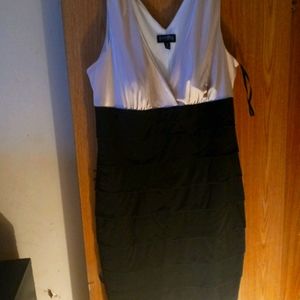 Gold and black dress